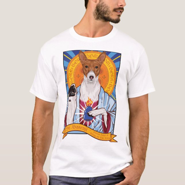 Saint Basenji Dog T - Shirt (Vorderseite)