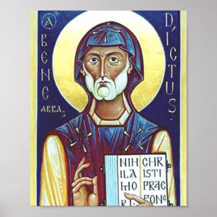 Saint-Benedikt von Nursia Poster