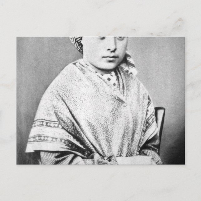 Saint Bernadette Postkarte (Vorderseite)