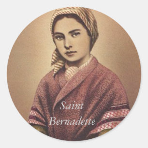 SAINT BERNADETTE RUNDER AUFKLEBER