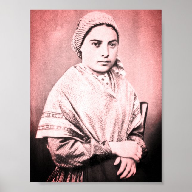 Saint Bernadette Soubirous als Kind Poster (Vorne)