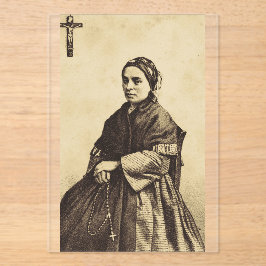 Saint Bernadette Soubirous Fine Art Acryleinladungen