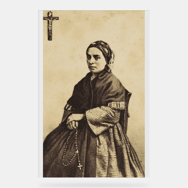 Saint Bernadette Soubirous Fine Art Acrylschild (Vorderseite)
