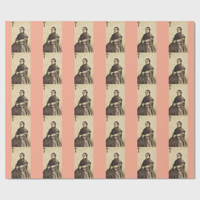 Saint Bernadette Soubirous Fine Art Geschenkpapier (Flach)