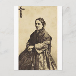 Saint Bernadette Soubirous Fine Art Postkarte