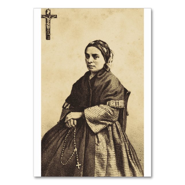 Saint Bernadette Soubirous Fine Art Tischnummer (Vorderseite)
