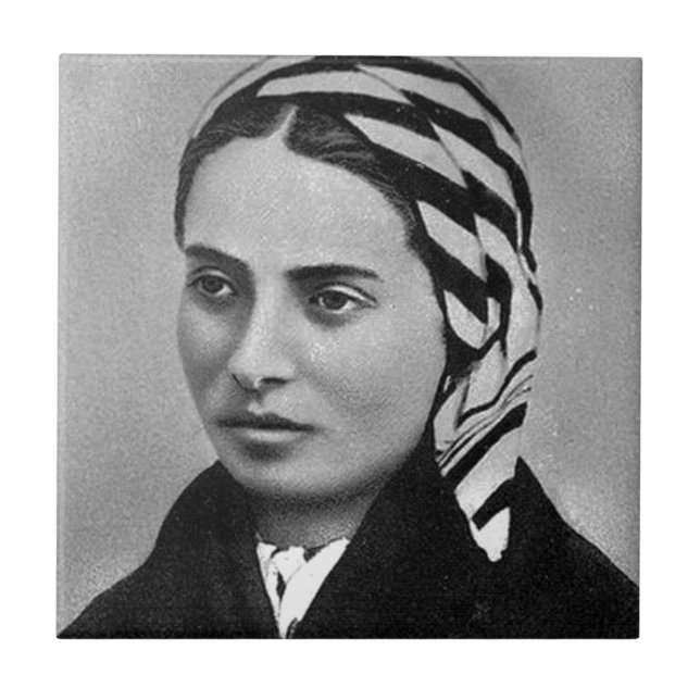 SAINT BERNADETTE SOUBIROUS FLIESE (Vorderseite)