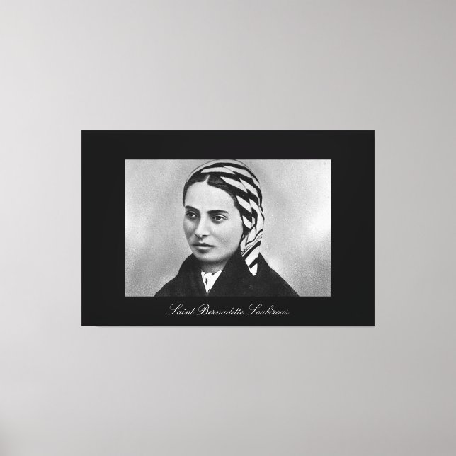 SAINT BERNADETTE SOUBIROUS LEINWANDDRUCK (Vorderseite)