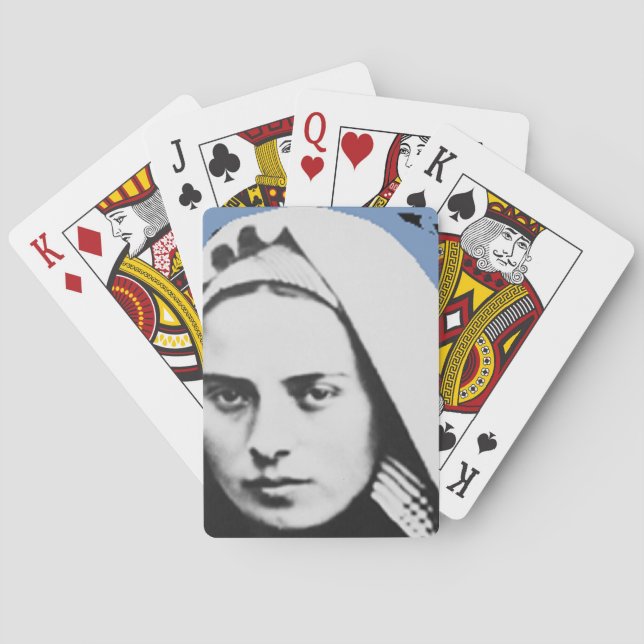 SAINT BERNADETTE SOUBIROUS SPIELKARTEN (Rückseite)