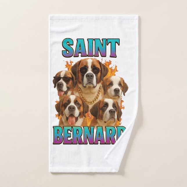 Saint Bernard  (Serviette à main)