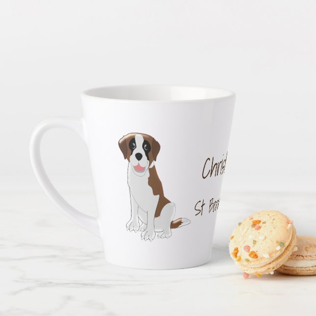 Saint Bernard Design Personalisiert Milchtasse (Beispiel)