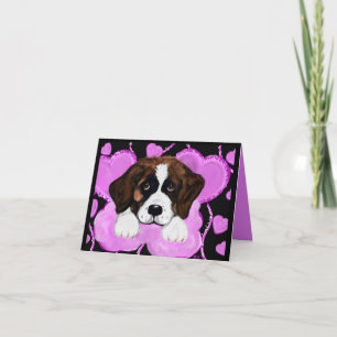 SAINT BERNARD DOG FEIERTAGSKARTE
