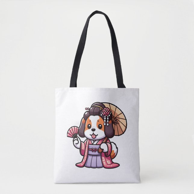 Saint Bernard Dog Kimono Tasche (Vorderseite)