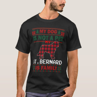 Saint Bernard Dog Matching Pajama Familie Hund Ugl T-Shirt