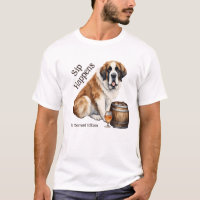 Saint Bernard Dog Sip Happens