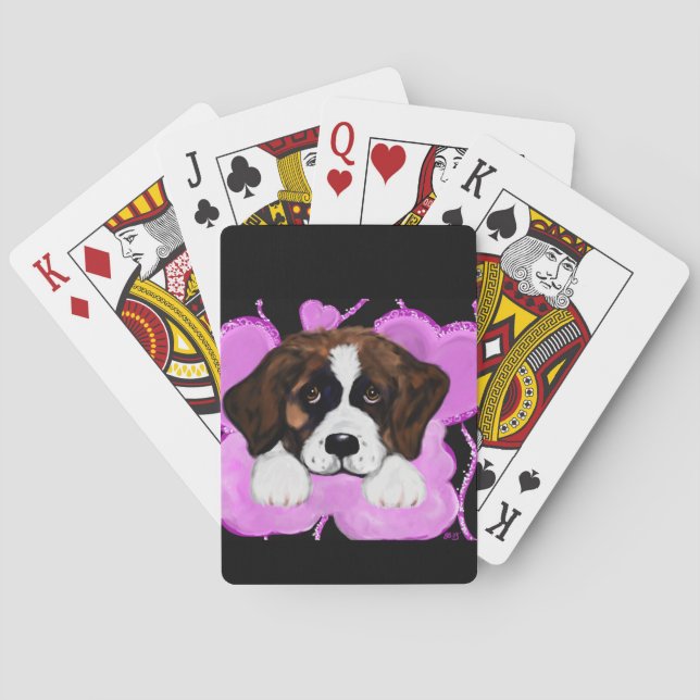 SAINT BERNARD DOG SPIELKARTEN (Rückseite)