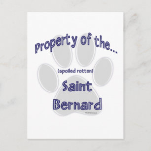 Saint Bernard-Eigentum Postkarte