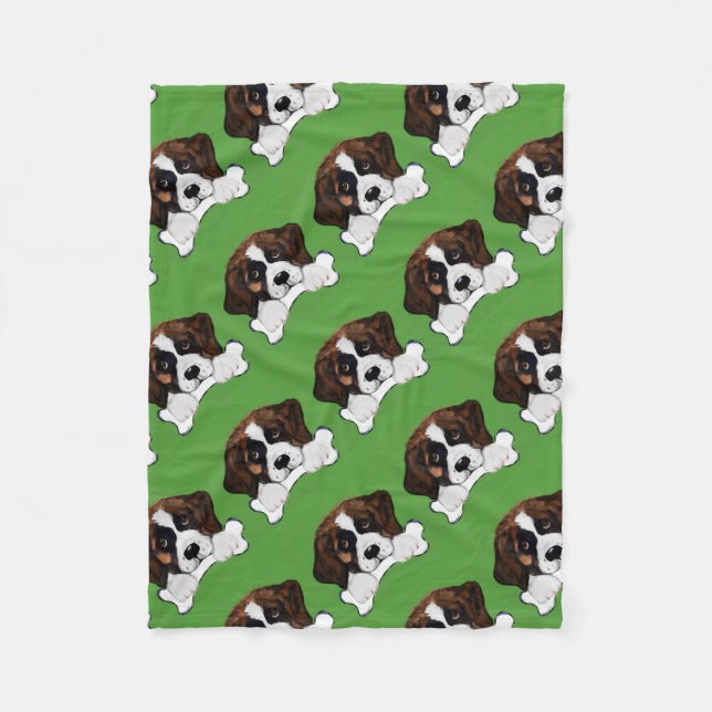 Saint Bernard Fleecedecke (Vorderseite)