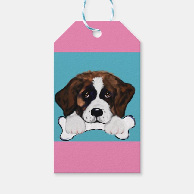 Saint Bernard Geschenkanhänger (Vorderseite)
