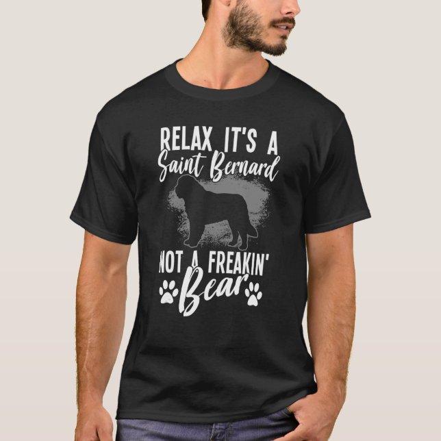 Saint Bernard Grafische Frauen Männer Kinder St Be T-Shirt (Vorderseite)