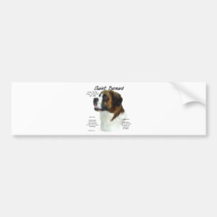 Saint Bernard (grob) Historisches Design Autoaufkleber