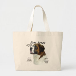 Saint Bernard (grob) Historisches Design Jumbo Stoffbeutel