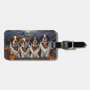 Saint Bernard Halloween Spooky Gepäckanhänger