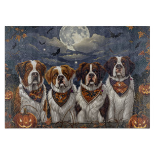 Saint Bernard Halloween Spooky Schneidebrett