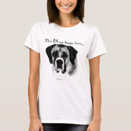 Saint Bernard Happy Face T-Shirt