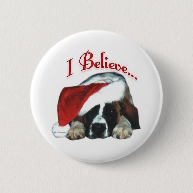 Saint Bernard I glaube - Button (Vorderseite)