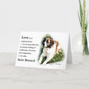 Saint Bernard Kunstgeschenke Karte