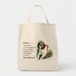Saint Bernard Kunstgeschenke Tragetasche
