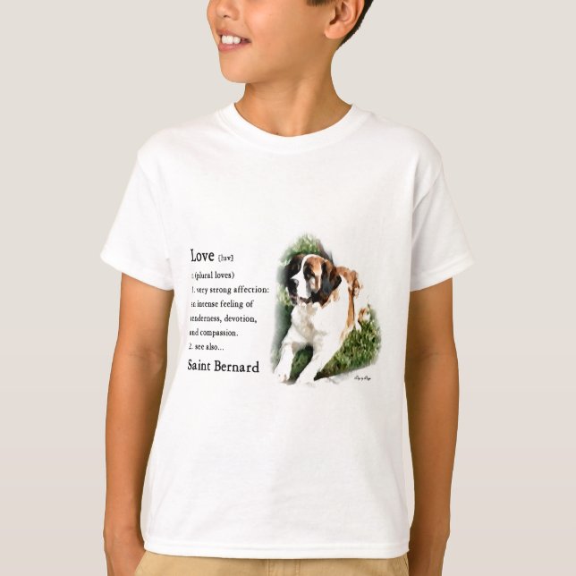 Saint Bernard Lovers T-Shirt (Vorderseite)