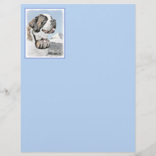 Saint Bernard Malerei - Niedliche Original Hunde K