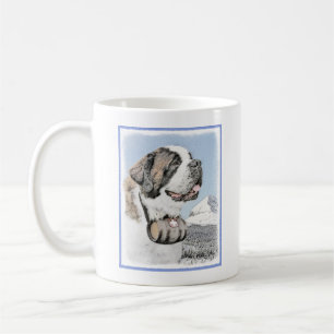 Saint Bernard Malerei - Niedliche Original Hunde K Kaffeetasse