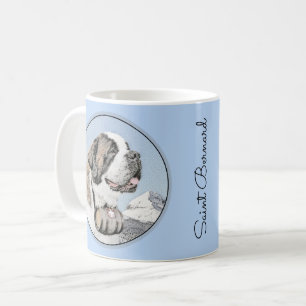 Saint Bernard Malerei - Niedliche Original Hunde K Kaffeetasse