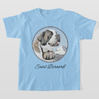 Saint Bernard Malerei - Niedliche Original Hunde K