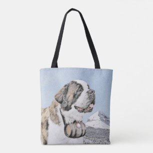 Saint Bernard Malerei - Niedliche Original Hunde K Tasche