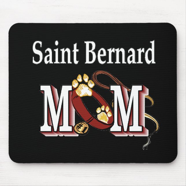 Saint Bernard MAMA Geschenke Mousepad (Vorne)