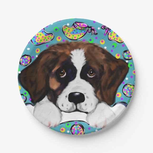 Saint Bernard Pappteller (Vorderseite)