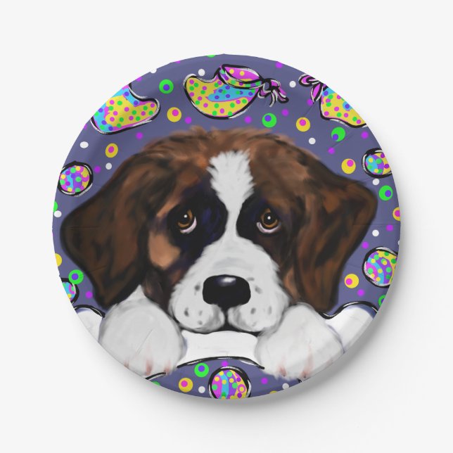 Saint Bernard Pappteller (Vorderseite)