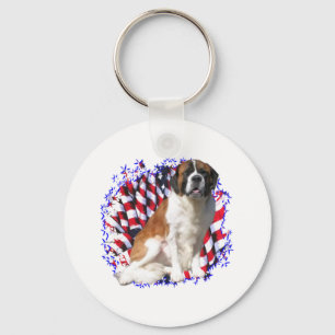 Saint Bernard Patriot Schlüsselanhänger