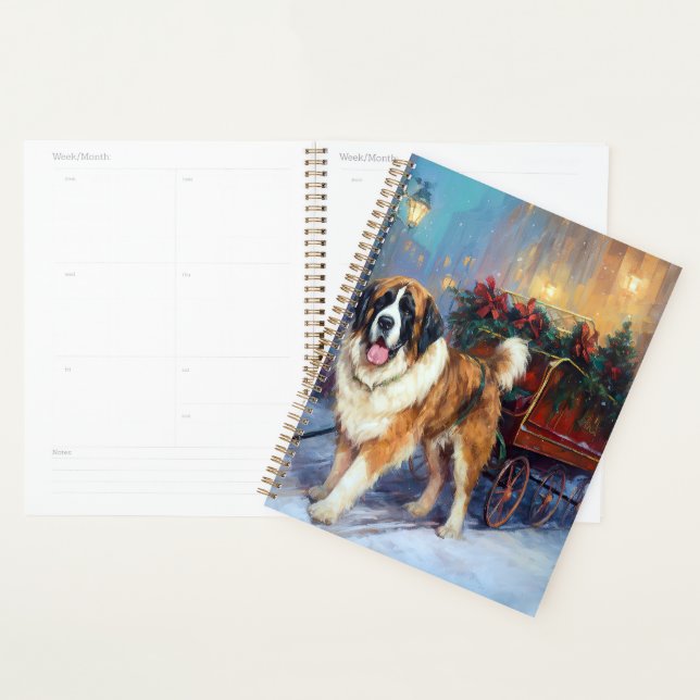Saint-Bernard période de fêtes de Noël (Devant avec enveloppe)