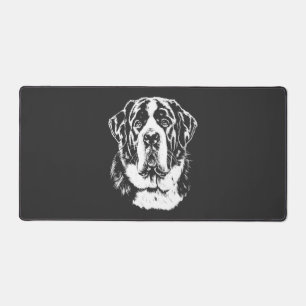 Saint Bernard-Porträt Minimalistische Kleidung Schreibtischunterlage
