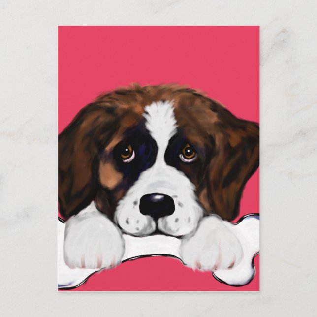 Saint Bernard Postkarte (Vorderseite)