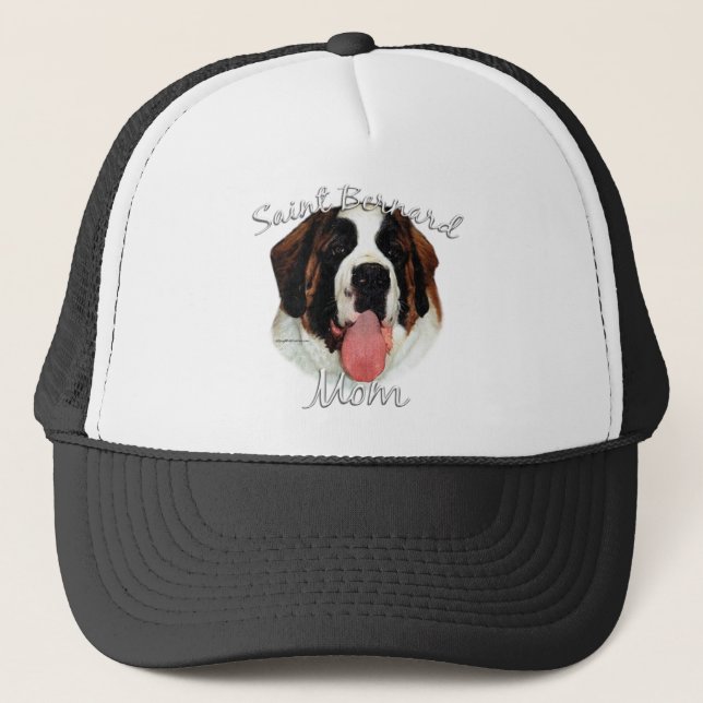Saint Bernard (rau) Mama 2 Truckerkappe (Vorderseite)