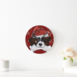 Saint Bernard  Runde Wanduhr