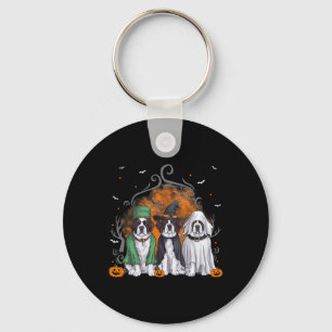 Saint Bernard St. Bernard Dog Halloween Ghost Cost Schlüsselanhänger