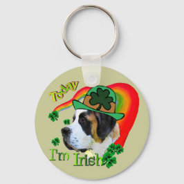 Saint Bernard St Patricks Day Schlüsselanhänger