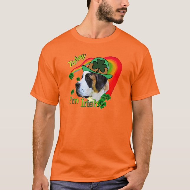 Saint Bernard St Patricks Day T-Shirt (Vorderseite)